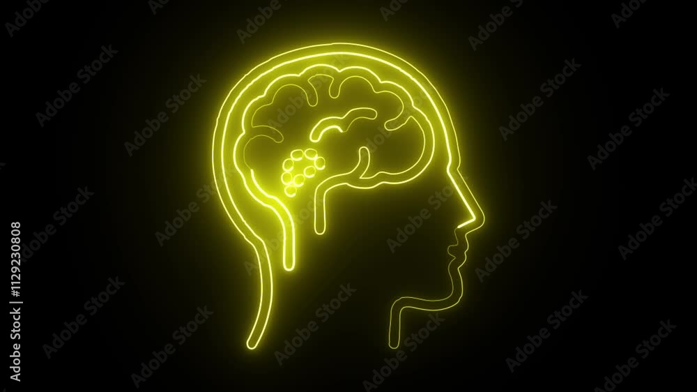 glowing neon medical icon isolated on black background. HD video motion graphic animation glowing neon medical icon isolated on black background. HD video motion graphic animation