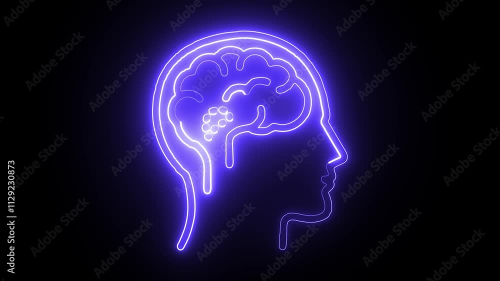 glowing neon medical icon isolated on black background. HD video motion graphic animation glowing neon medical icon isolated on black background. HD video motion graphic animation