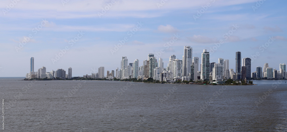 Obraz premium Panorama of Cartagena City in Colombia