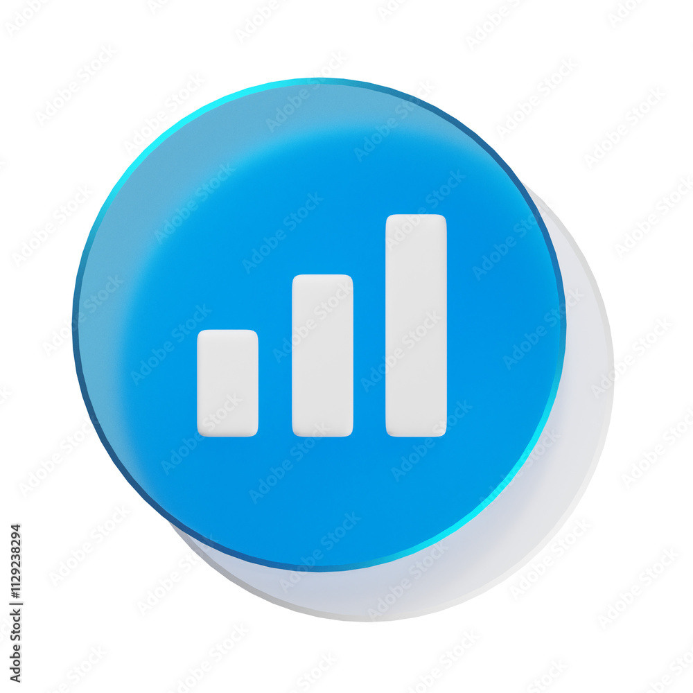 3d signal icon 3d signal icon