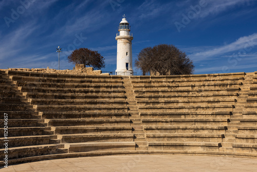 Foto Paphos, Pafos, Hafenstadt, Zypern, Archaeologischer Park, römisches Theater mit