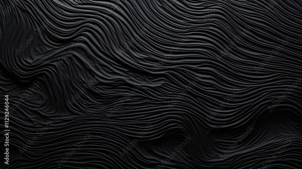 Abstract Black Wavy Textured Surface Design Abstract Black Wavy Textured Surface Design