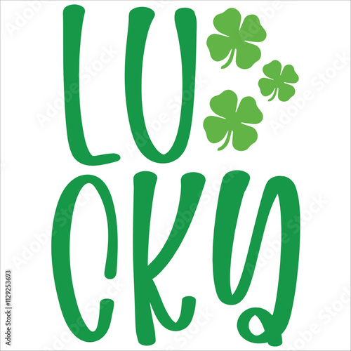 lucky.it is a  svg petrick's day's svg design for use anywhere