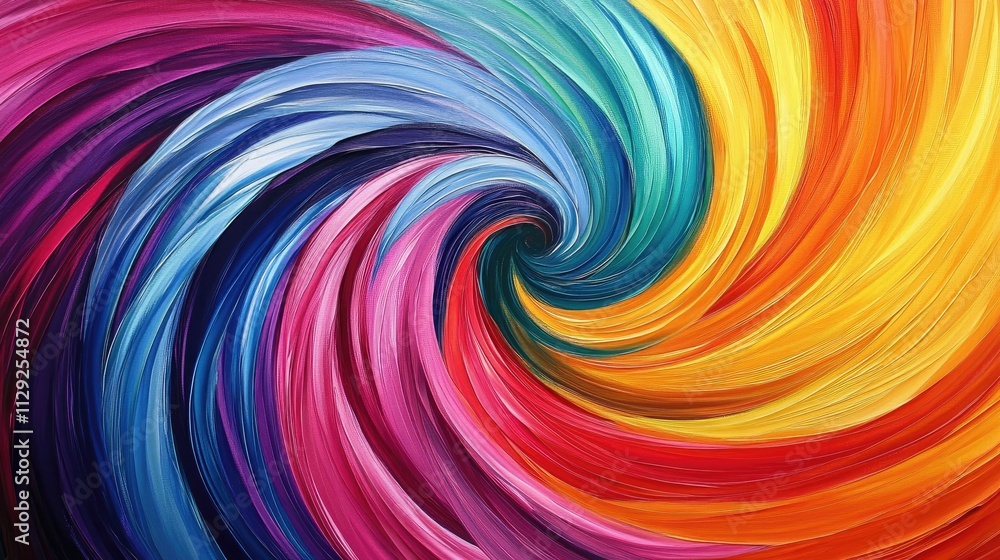 Vibrant swirls of color in abstract art Vibrant swirls of color in abstract art