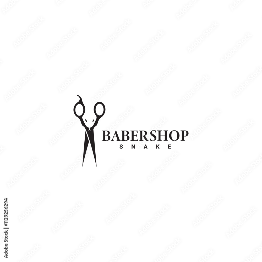 Barbershop simple minimalist logo design with elegant Barbershop simple minimalist logo design with elegant