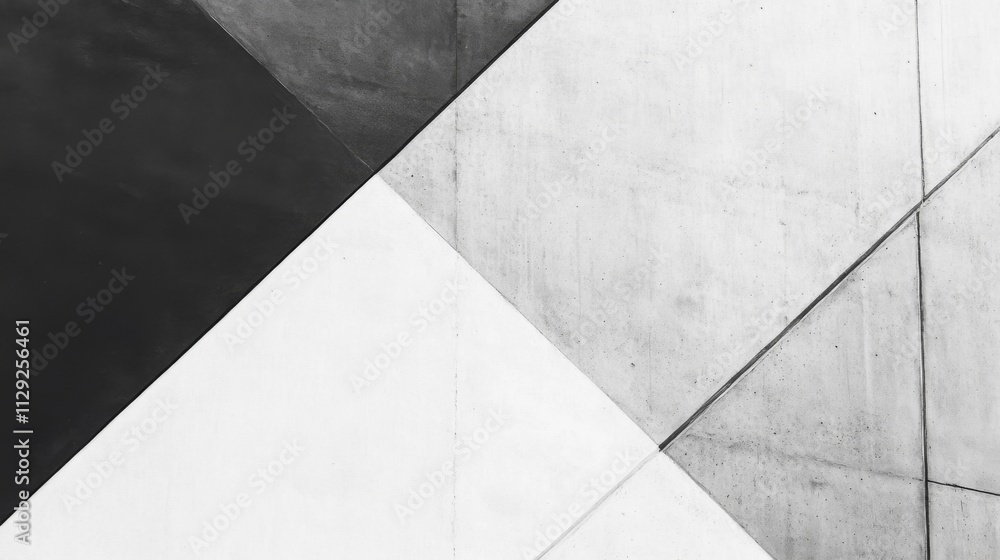 Abstract Geometric Patterns in Monochrome with Strong Contrast Elements Abstract Geometric Patterns in Monochrome with Strong Contrast Elements