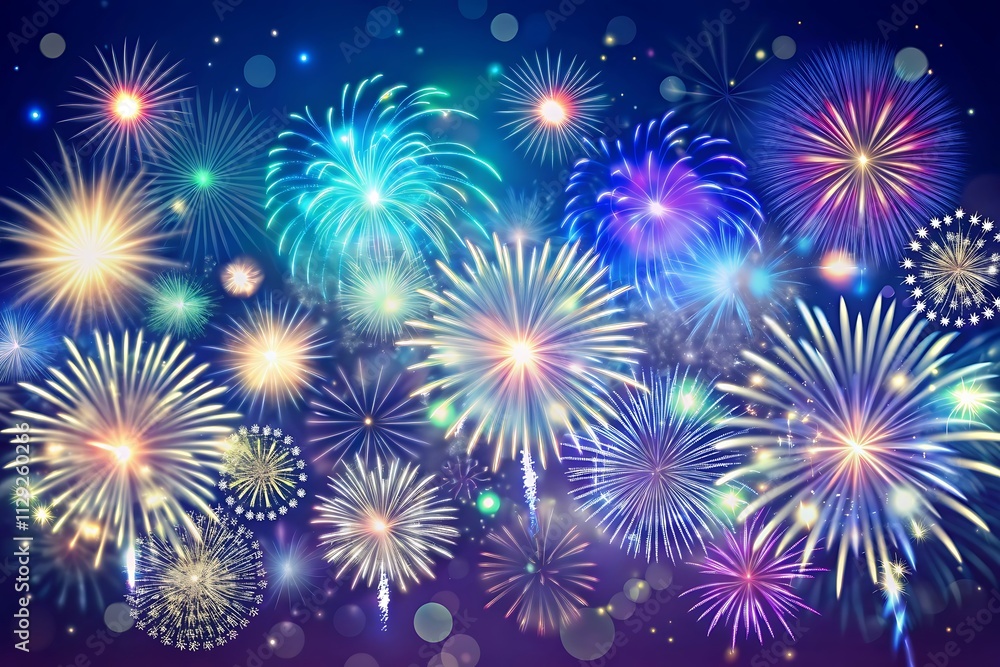 Fireworks background. New year celebration concept. Fireworks background. New year celebration concept.