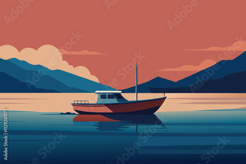 Boat in the sea