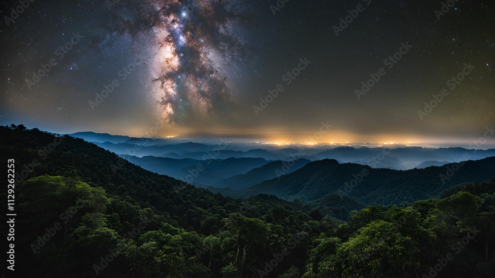 Fototapeta premium Gorgeous galactic views in Thailand