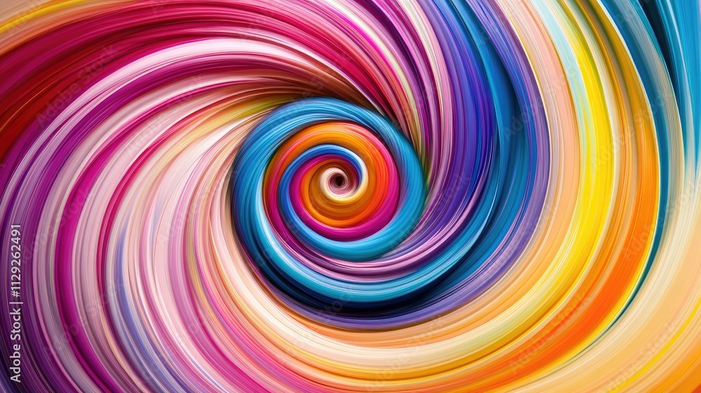 Vibrant swirls of color in abstract art Vibrant swirls of color in abstract art