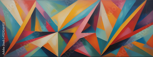 Wallpaper Mural illustrazione sfondo con elementi astratti a tema geometrico surreale Torontodigital.ca