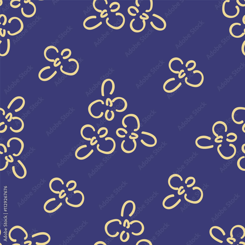 Seamless floral pattern, liberty ditsy print of mini pretty bouquets. Cute botanical design: small hand drawn flowers, tiny leaves in an abstract composition on a light background Seamless floral pattern, liberty ditsy print of mini pretty bouquets. Cute botanical design: small hand drawn flowers, tiny leaves in an abstract composition on a light background