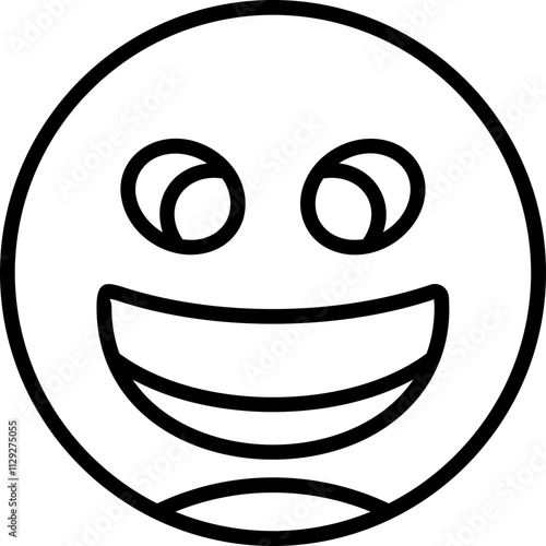 Grinning Squinting Face Icon