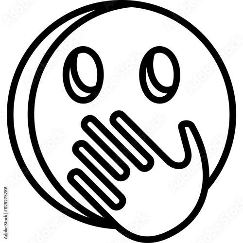 Face with Hand Over Mouth Icon