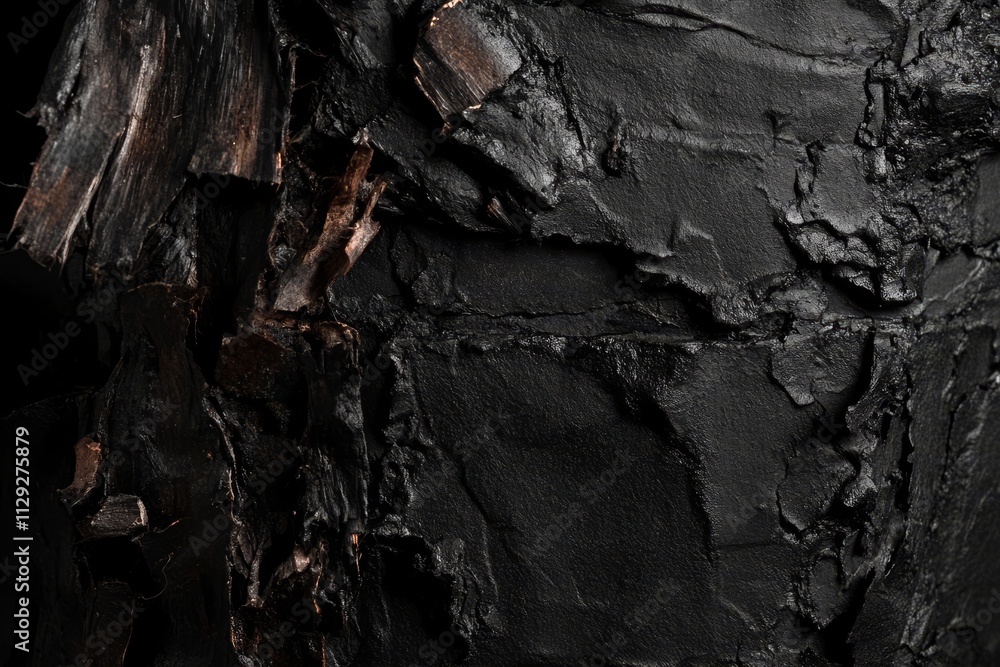 Abstract dark textured background with black and brown shades, resembling cracked earth or stone. Abstract dark textured background with black and brown shades, resembling cracked earth or stone.