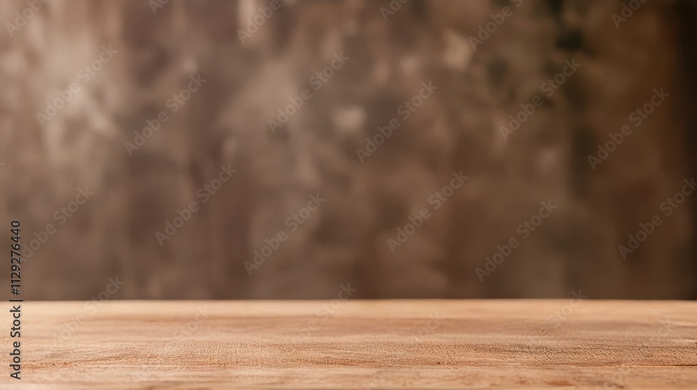 Empty Wooden Table Surface with Subtle Grain Texture and Blurred Background Ideal for Food Photography, Product Displays or Creative Layouts Composition Empty Wooden Table Surface with Subtle Grain Texture and Blurred Background Ideal for Food Photography, Product Displays or Creative Layouts Composition