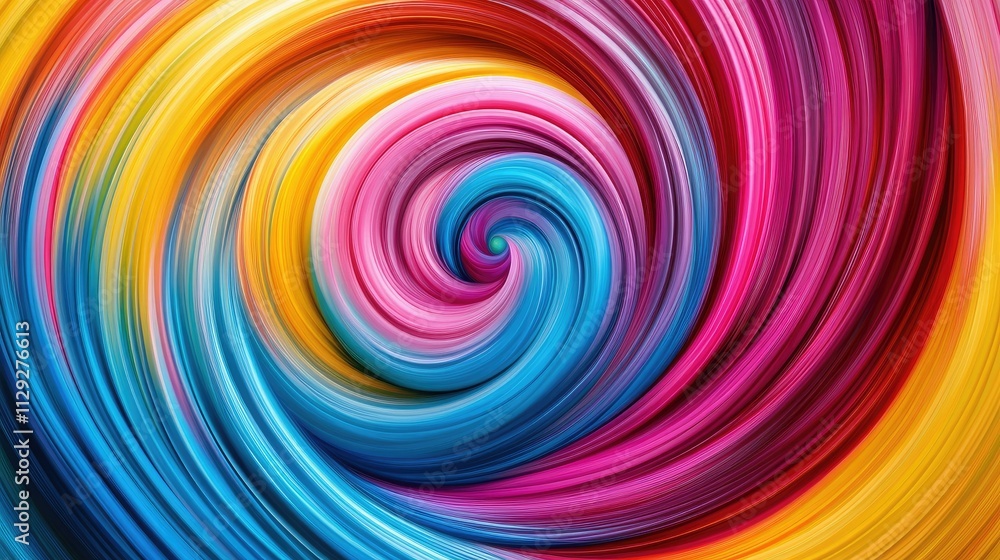 Vibrant swirls of color in abstract art Vibrant swirls of color in abstract art