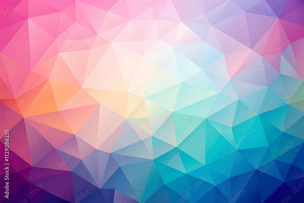 Abstract colorful geometric background with soft gradients and triangular shapes blending harmoniously. Abstract colorful geometric background with soft gradients and triangular shapes blending harmoniously.