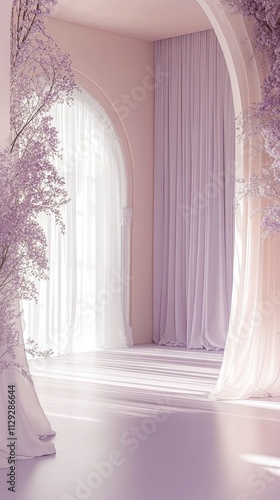 Lavender, Pink, White Room Photography Backdrop