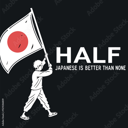 Half Japanese Pride T-Shirt
