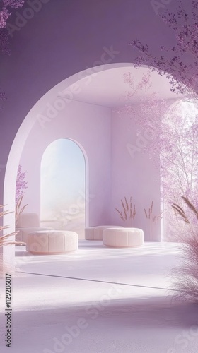 Lavender, Pink, White Room Photography Backdrop