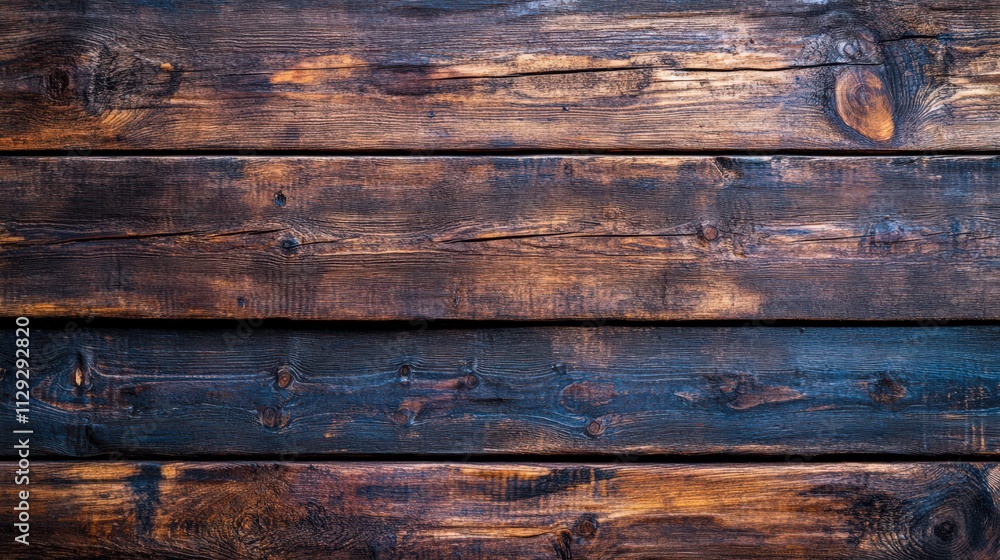 Wooden planks arranged in a rustic pattern showcasing rich textures and colors Wooden planks arranged in a rustic pattern showcasing rich textures and colors