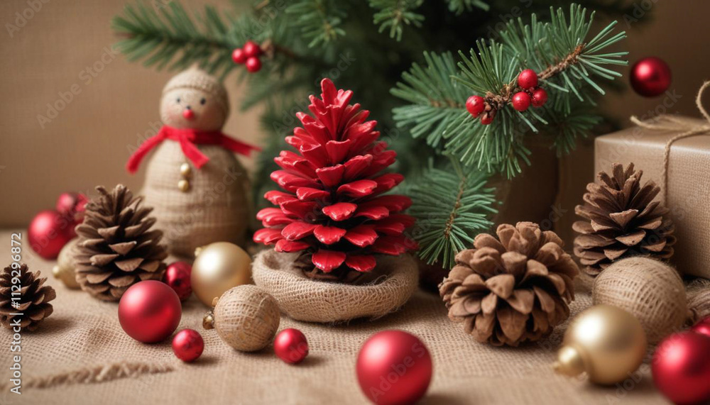 An illustration of a festive arrangement of colorful gifts and toys An illustration of a festive arrangement of colorful gifts and toys