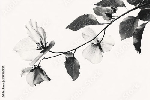 Black and White Flower photo