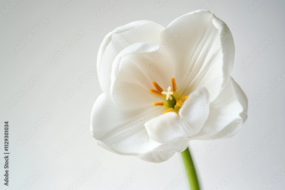 A close-up view of a white flower in a decorative vase, great for decorative or floral arrangements A close-up view of a white flower in a decorative vase, great for decorative or floral arrangements