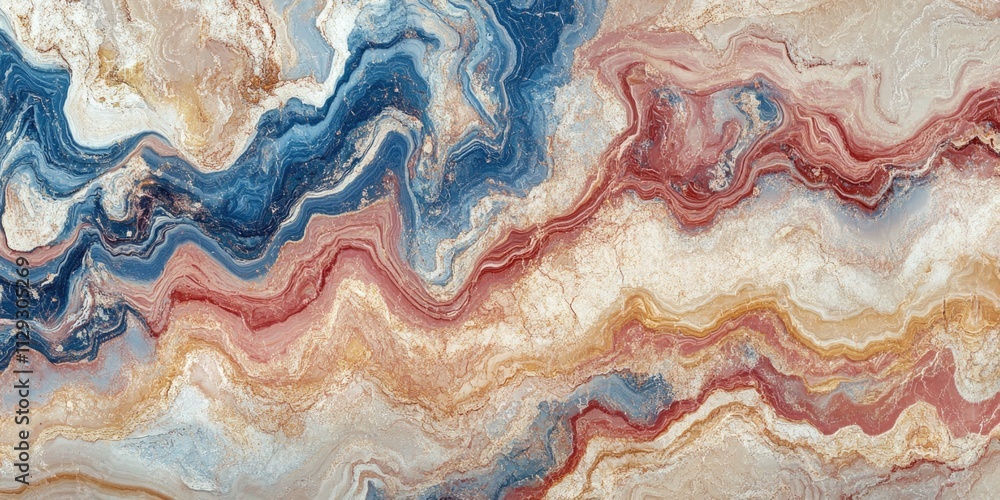 Marble surface with American flag colors Marble surface with American flag colors