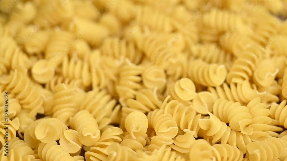 video of spinning raw Italian pasta video of spinning raw Italian pasta