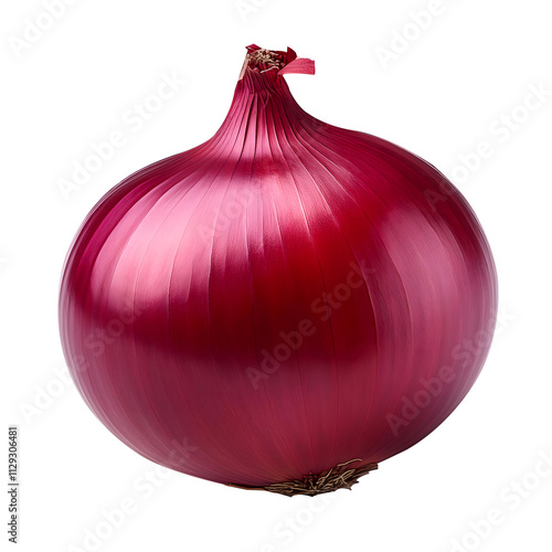 red onion isolated on white background vegetable