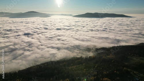 sunrise over the mountains
