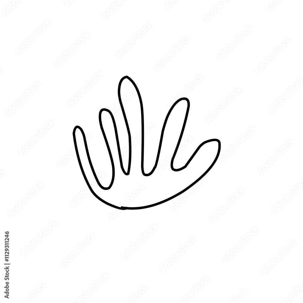 coral outline illustration coral outline illustration