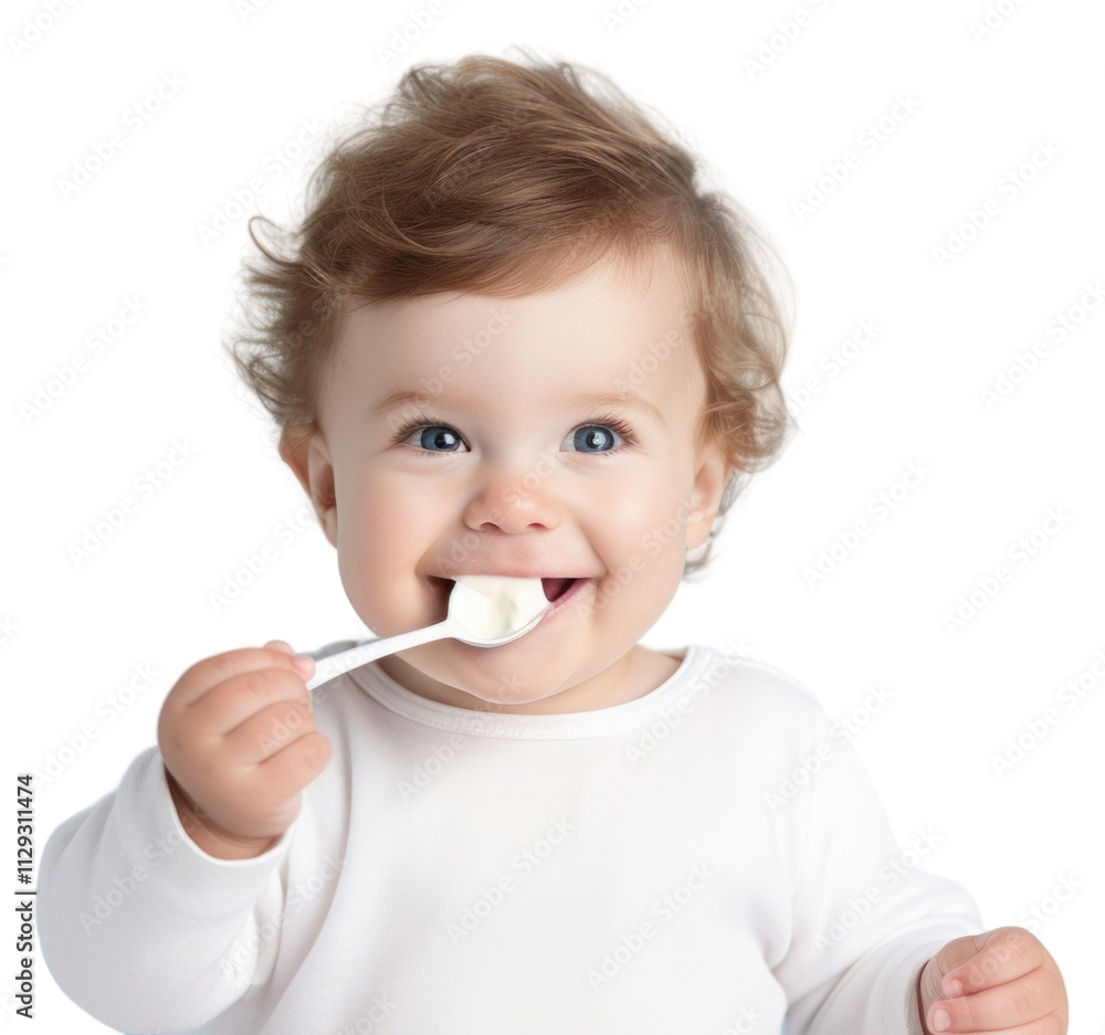 PNG Baby enjoying with a spoon food toothbrush innocence. PNG Baby enjoying with a spoon food toothbrush innocence.