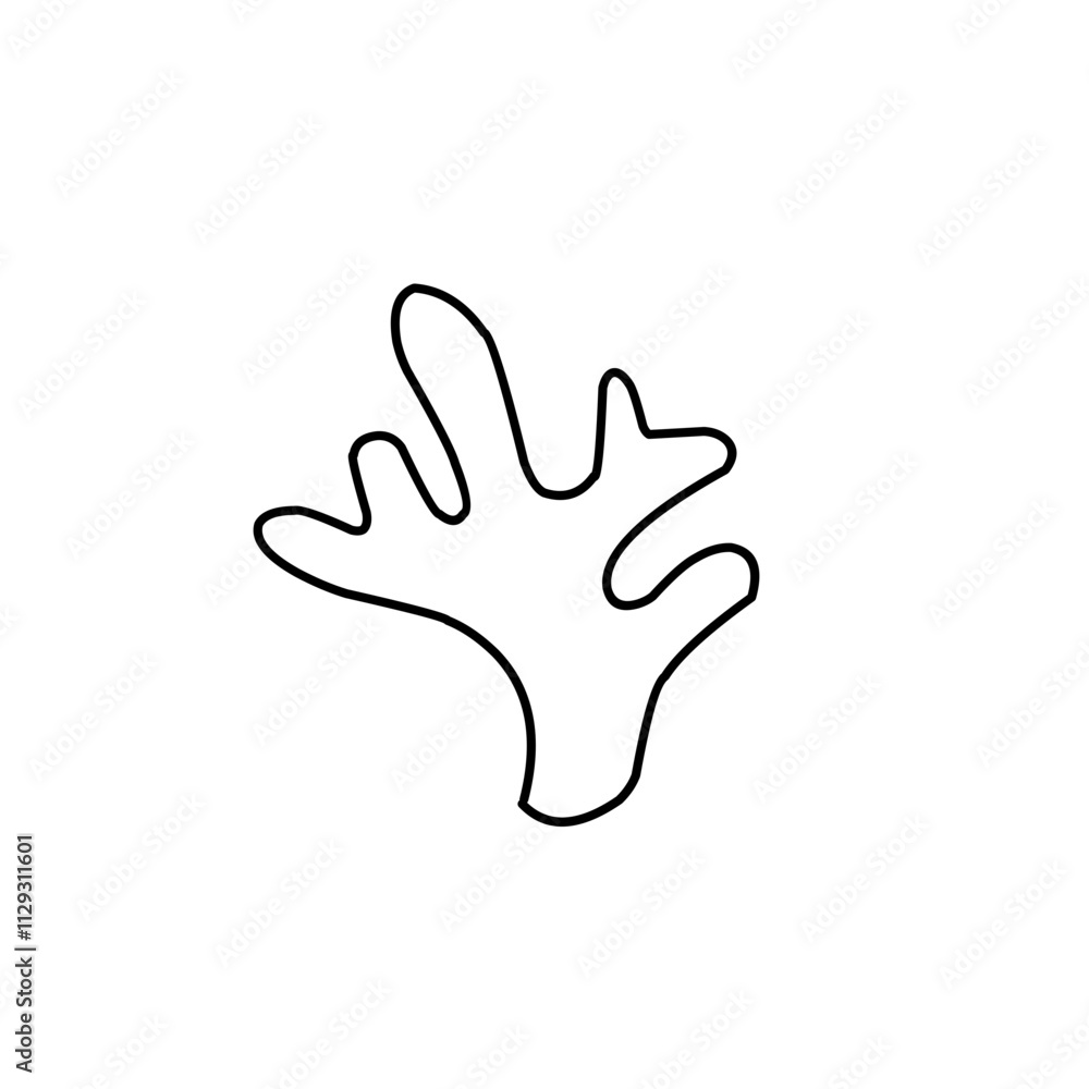 coral outline illustration coral outline illustration