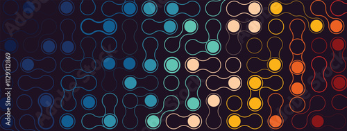 Metaballs shapes abstract  geometric background