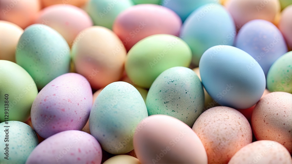 pastel colors easter eggs in a basket pastel colors easter eggs in a basket