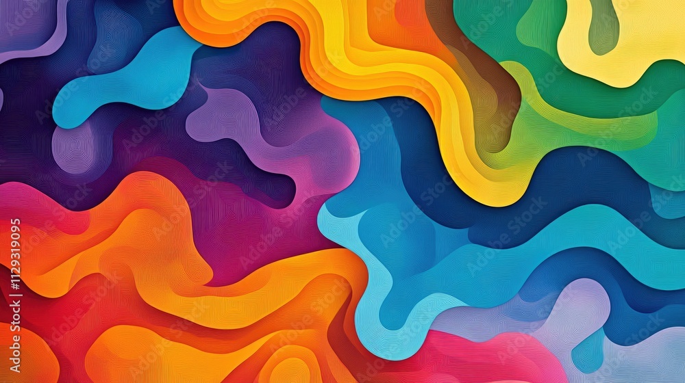 Vibrant spectrum paints abstract patterns Vibrant spectrum paints abstract patterns