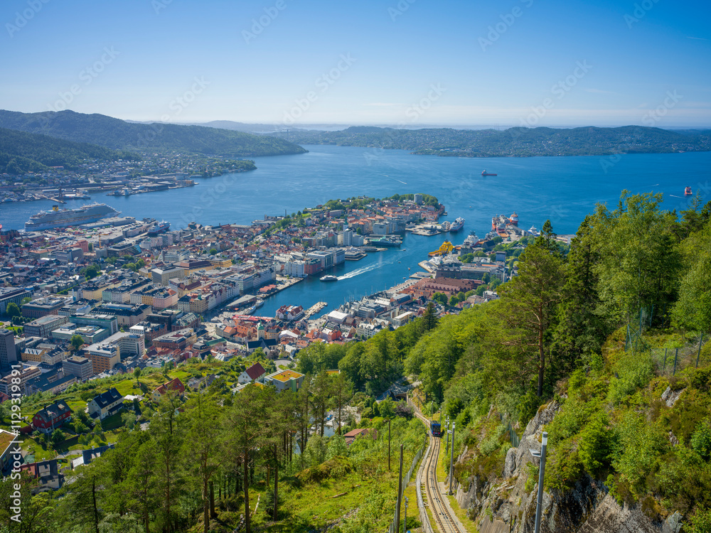 Fototapeta premium Bergen in Norwegen