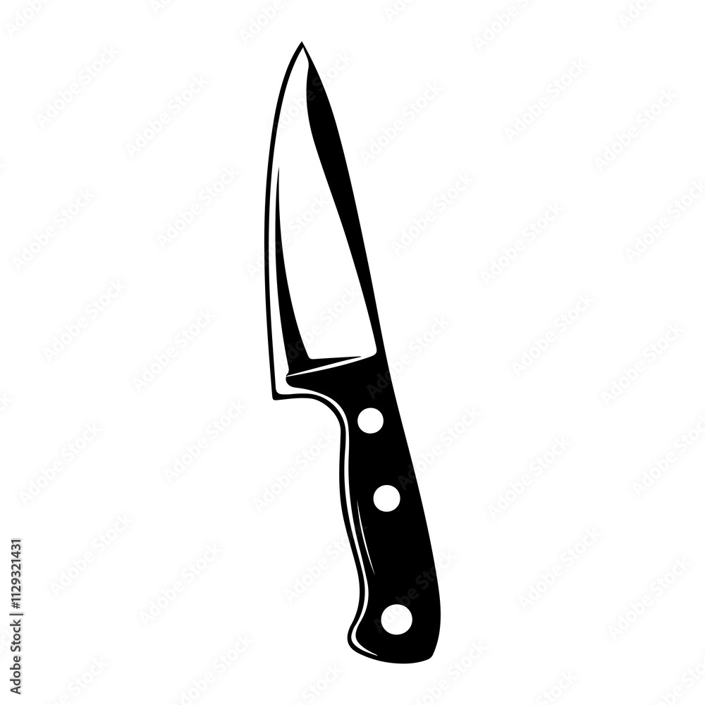 Kitchen knife - utensil on isolated transparent background Kitchen knife - utensil on isolated transparent background