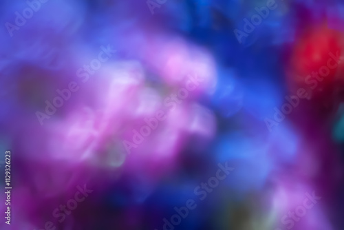 Colored abstraction. Blurry colored texture. Defocused bouquet