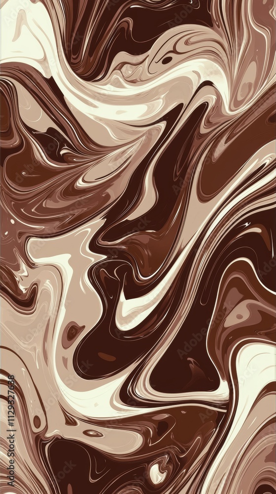 Smooth, flowing lines of brown and beige create a mesmerizing marble effect, perfect for backgrounds, textures, or artistic projects seeking an elegant and organic feel Smooth, flowing lines of brown and beige create a mesmerizing marble effect, perfect for backgrounds, textures, or artistic projects seeking an elegant and organic feel