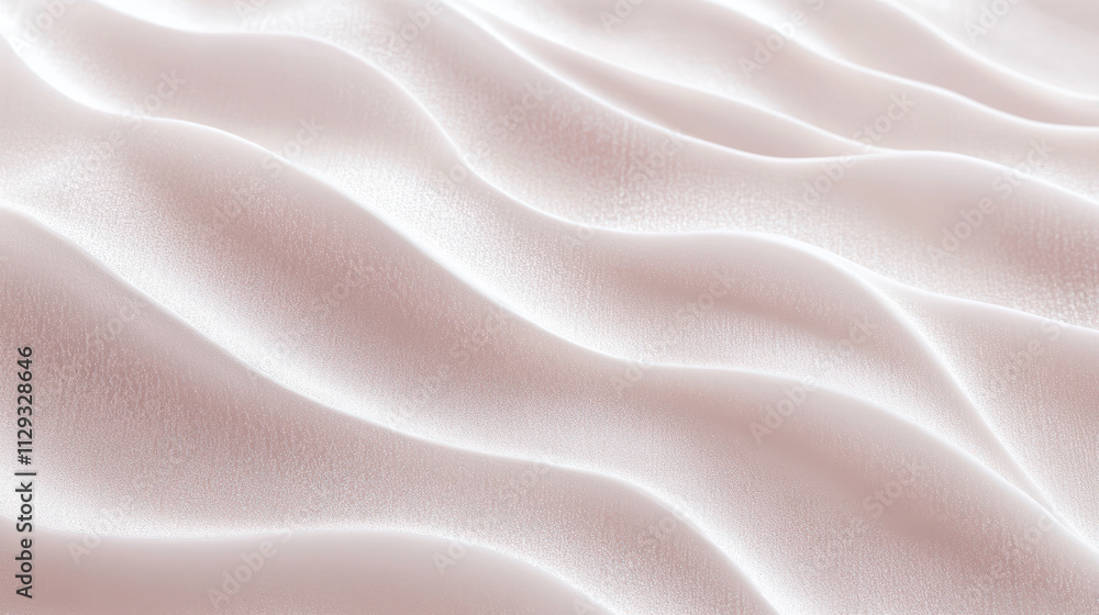 Fototapeta premium soft and silky light pink texture with gentle wavy surface, close-up abstract background