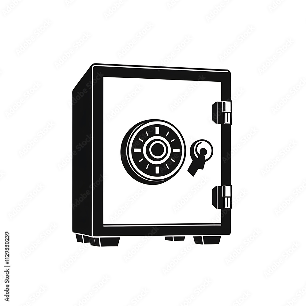 Secure Your Assets: A Sturdy Steel Safe Icon Secure Your Assets: A Sturdy Steel Safe Icon