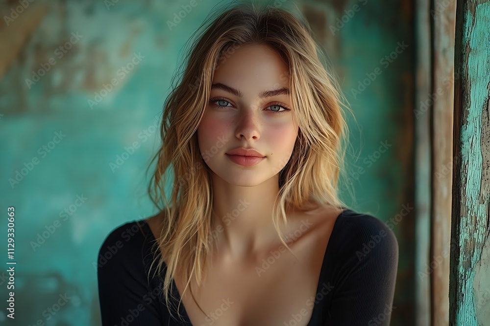 Blonde Woman Headshot Natural Light Freckles Blonde Woman Headshot Natural Light Freckles