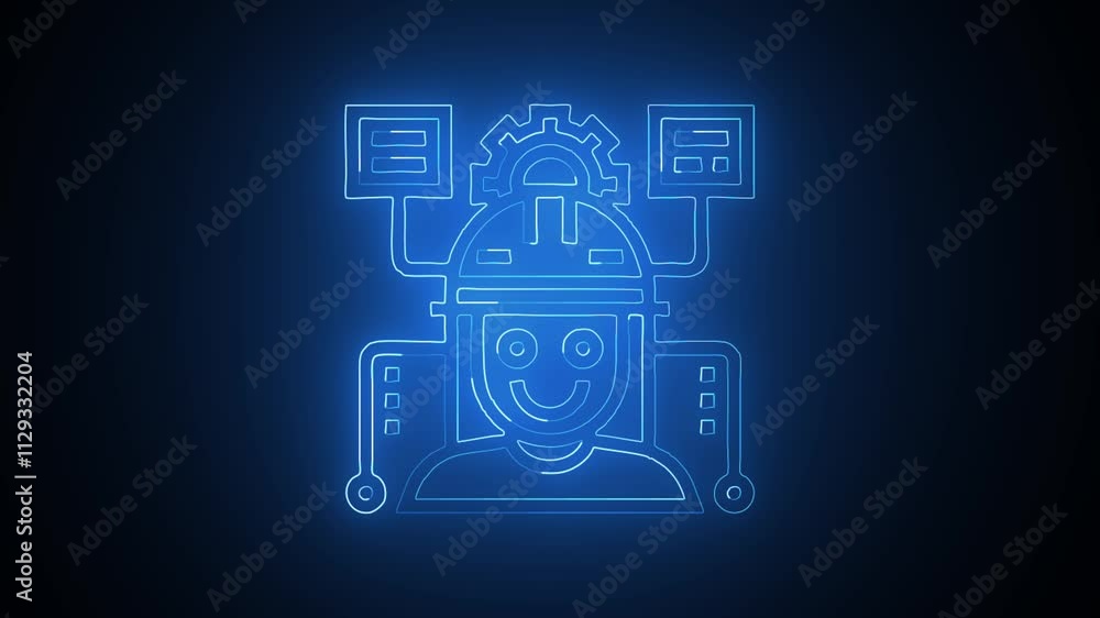 Customer service icon animation, flat unisex customer service animation motion graphic, looped alpha channel video. Customer service icon animation, flat unisex customer service animation motion graphic, looped alpha channel video.