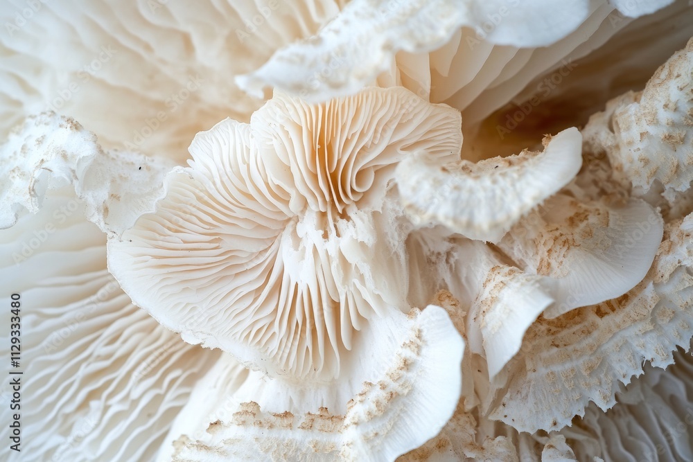 Captivating Closeup of White Fungi Among Autumn Woods: A Beautiful Study of Bonnet Mushrooms in Their Natural Brown Background Captivating Closeup of White Fungi Among Autumn Woods: A Beautiful Study of Bonnet Mushrooms in Their Natural Brown Background