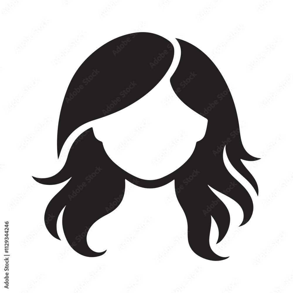Graceful Women Hair Silhouette Vector - Perfect Design for Beauty, Cosmetics, and Fashion Logo Branding Graceful Women Hair Silhouette Vector - Perfect Design for Beauty, Cosmetics, and Fashion Logo Branding