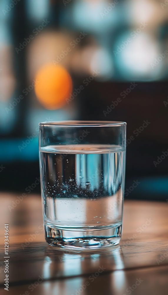 clean water in a glass on the background of a clean pond with water refreshment captured clean water in a glass on the background of a clean pond with water refreshment captured